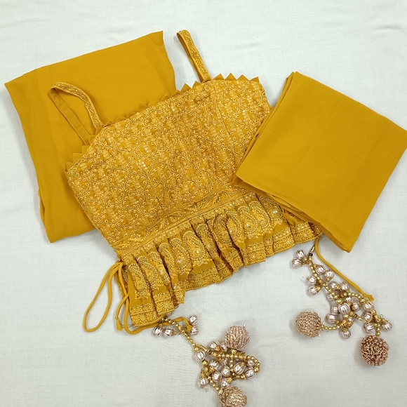 Sold🚫Zannat jubair inspired sharara set - Picture 15 of 17